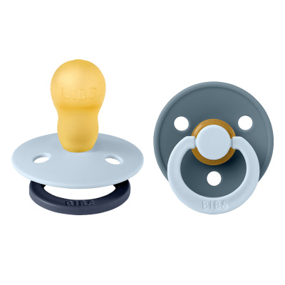 Набор пустышек латексных Studio Colour Fusion 2 шт от 18 месяцев Baby Blue/Petrol mix Bibs 13028101